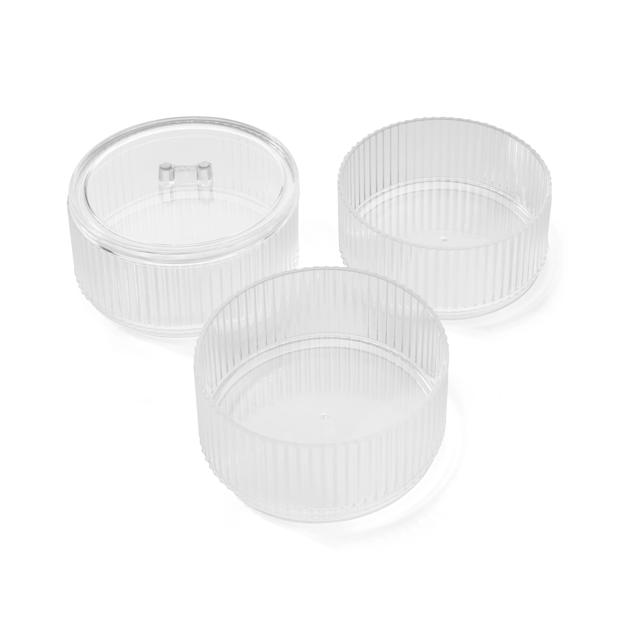 6 Set of 3 Clear Linear Round Organisers, 6 of 10