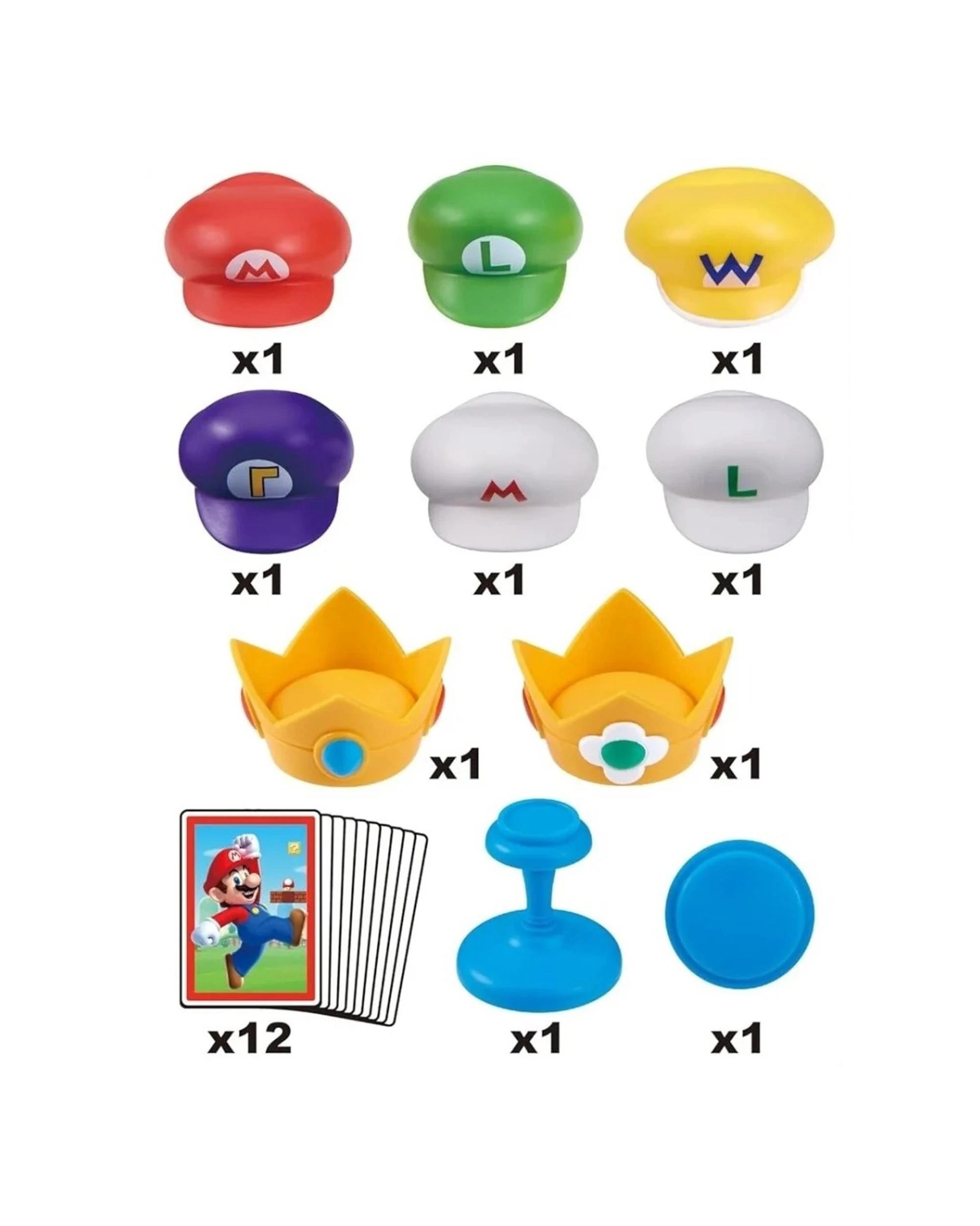 6 Super Mario Cap Stacker Board Game, 6 of 6