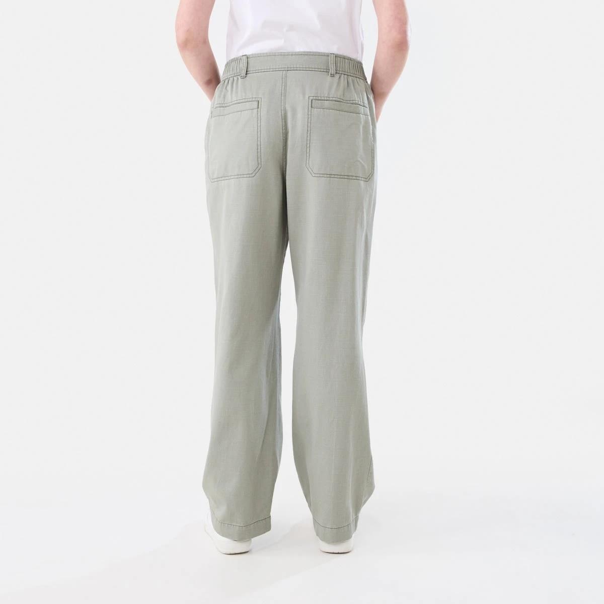 3 Relaxed Wide Leg Pants LIGHT KHAKI, 3 of 5