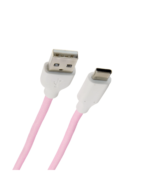 2m USB-C Cable - Pastel Rainbow