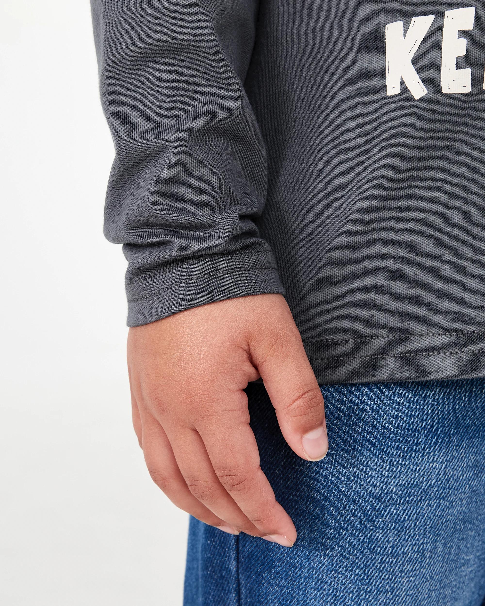 6 Long Sleeve Print T-shirt Gry Digger, 6 of 8