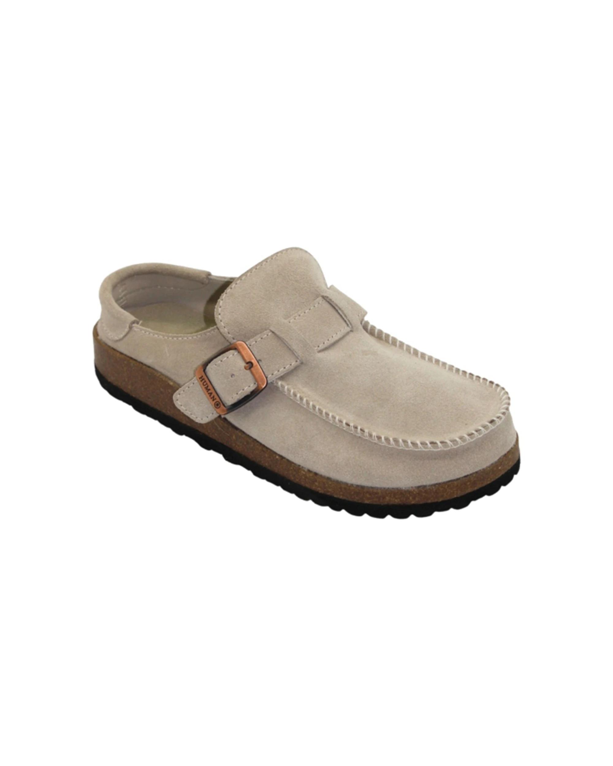3 Human Shoes Winnie Women's Moccasin Slip-ons Moulded Sole Vintage Green Suede SAND SUEDE, 3 of 4