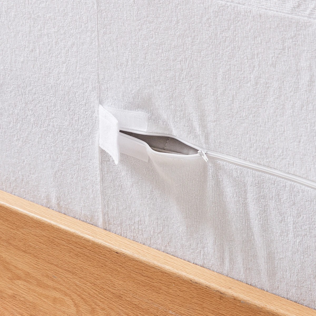 2 Bed Bug Resistant Fitted Mattress Encasement - Queen Bed, White, 2 of 8