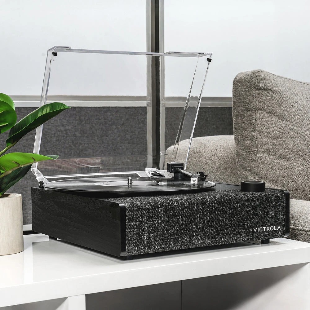 2 Victrola Eastwood II Turntable - Black - Black, 2 of 6