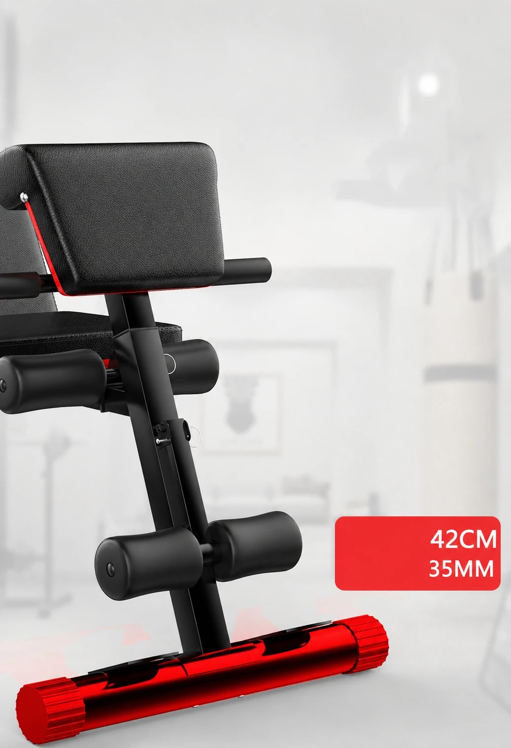 5 Fitness Master Adjustable Weight Abdominal Bench Situp Back Support Fitness Flat Gym Exercise, 5 of 8