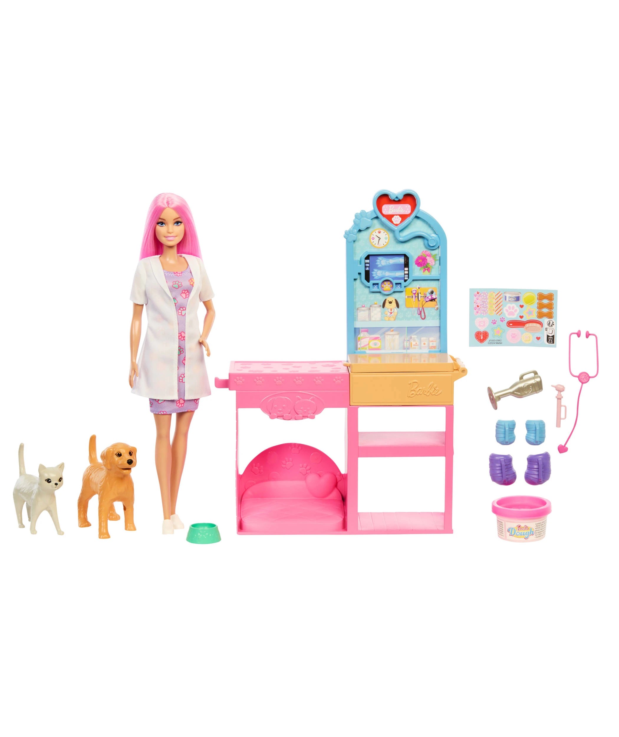 3 Mattel Barbie Fast Cast Veterinarian Clinic Playset - Multi, 3 of 6