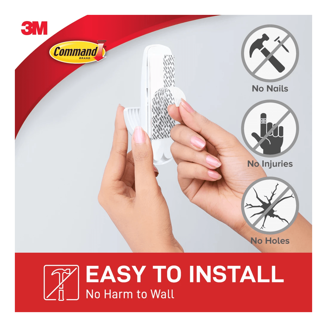 2 3M Command Mounting Hook Jumbo - White, 2 of 5