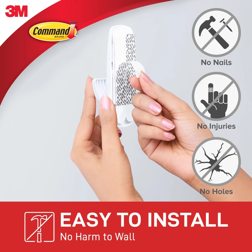 2 3M Command Mounting Hook Jumbo - White, 2 of 5