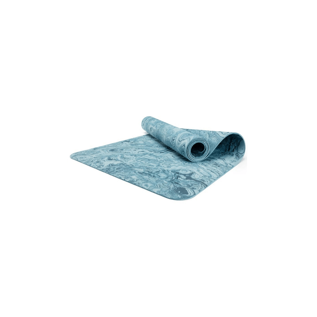 2 Adidas Premium 5mm Camo Yoga Mat Non-Slip Lightweight TPE With Carry String - Blue, 2 of 5