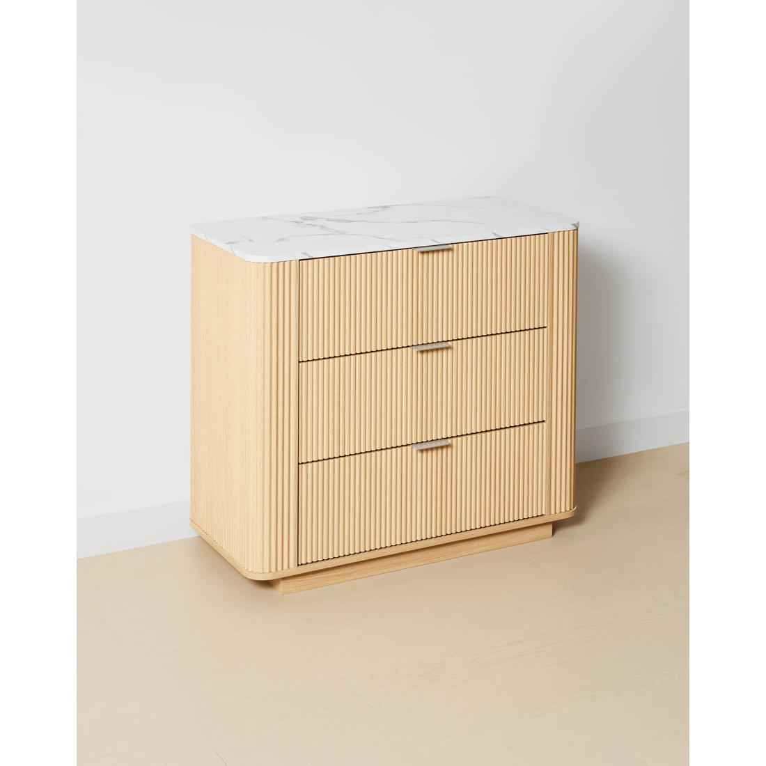 2 Claire 3 Drawer Chest - Oak, 2 of 6