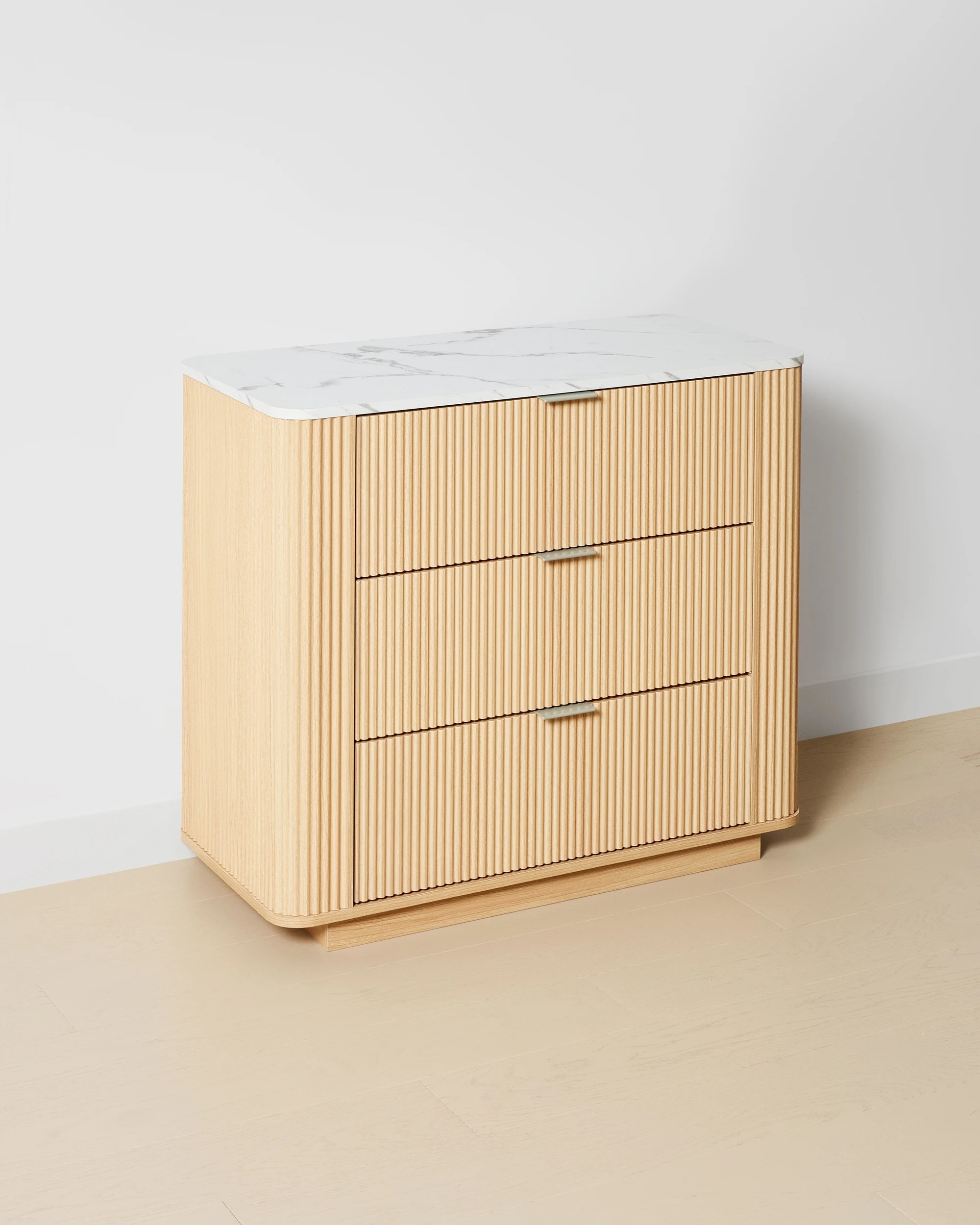 2 Claire 3 Drawer Chest - Oak, 2 of 6