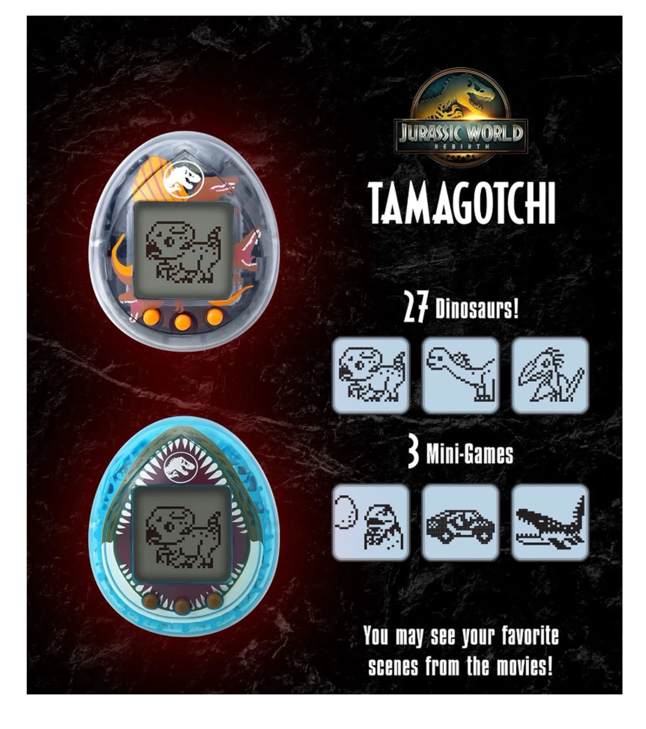 4 Jurassic World Rebirth Tamagotchi - Assorted, 4 of 6