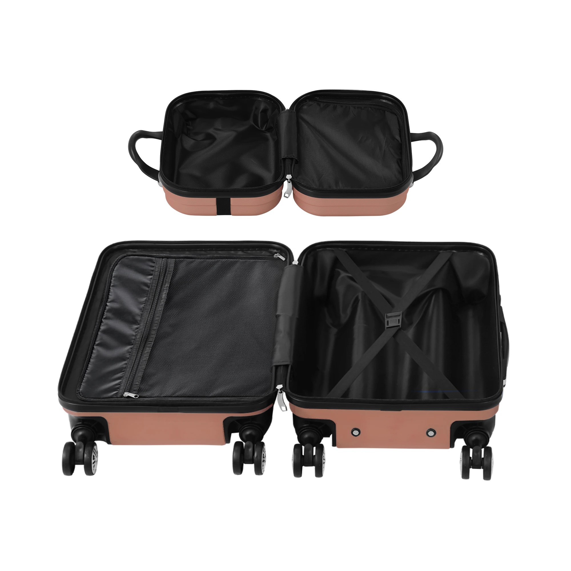 7 Mazam 2PCS Luggage Suitcase Trolley Set - Pink, 7 of 7