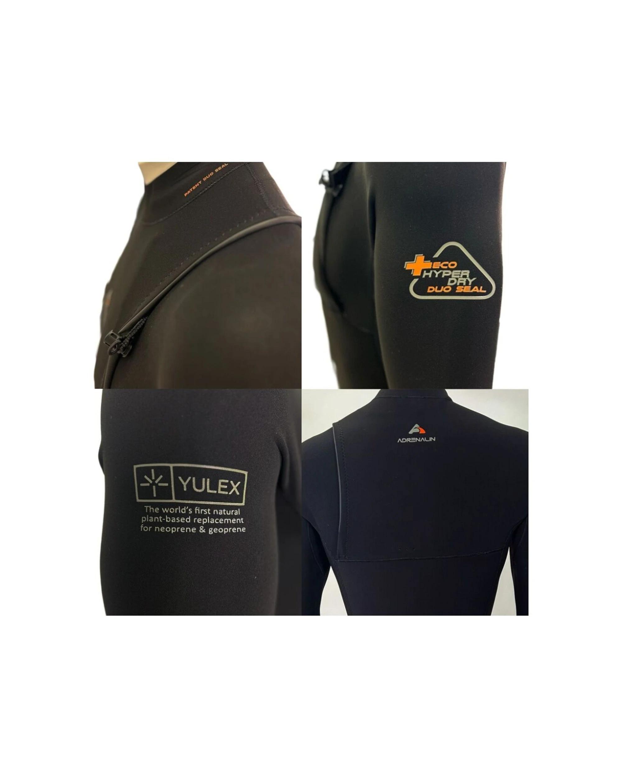 3 Adrenalin Eco HyperDry DuoSeal Swimming/Surfing/Snorkel Wetsuit BLACK, 3 of 4
