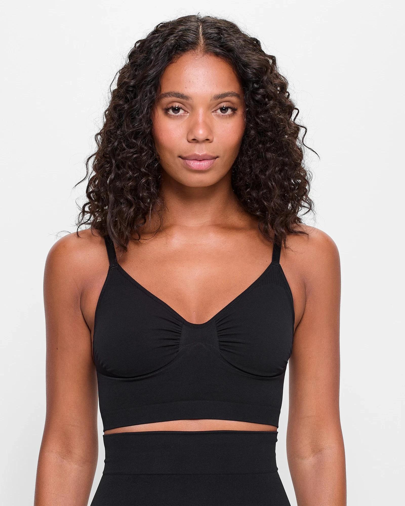 1 Target Seamless Sculpt Crop Top - Shapewear BLACK, 1 of 5