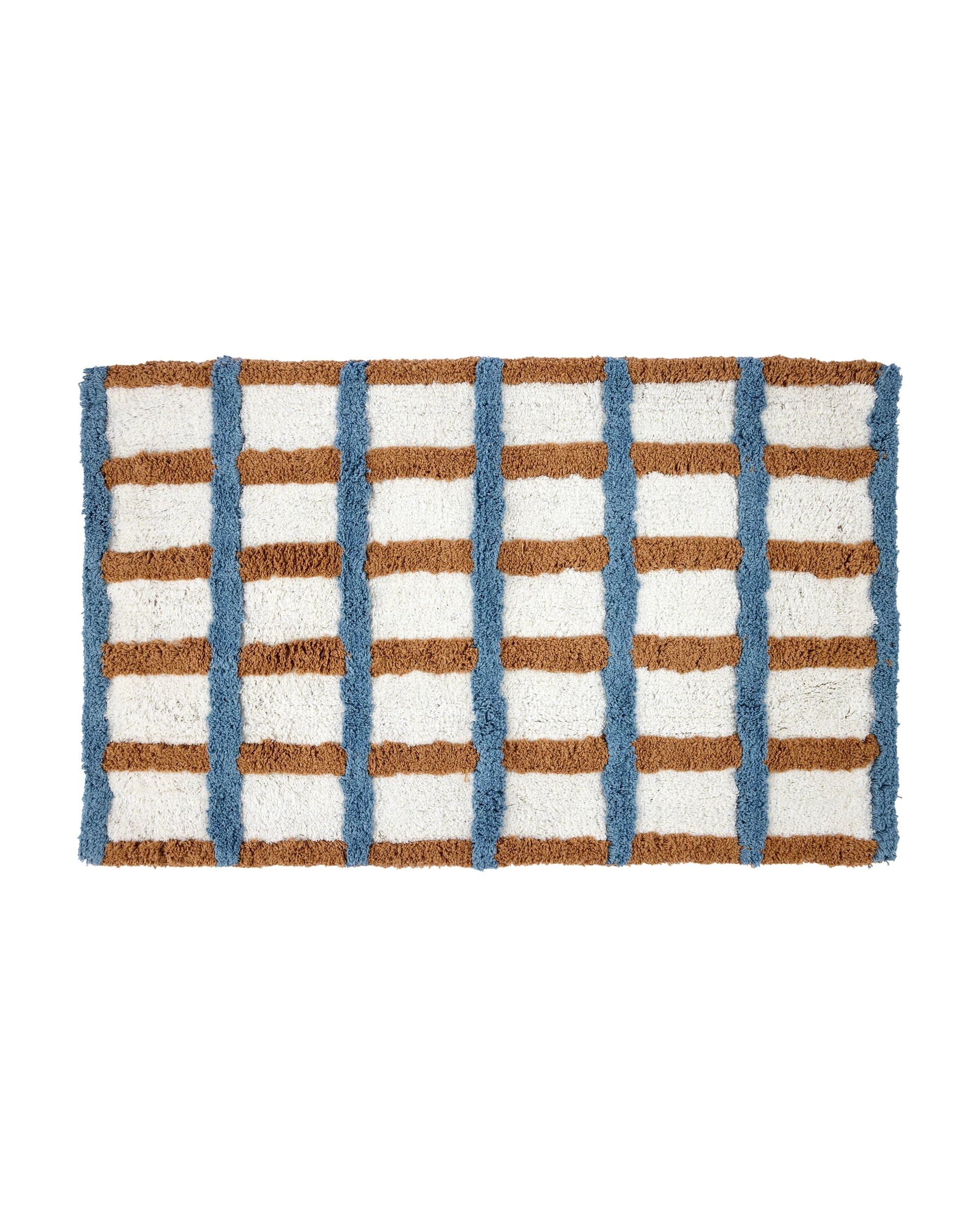 1 Check Bath Mat, 1 of 5