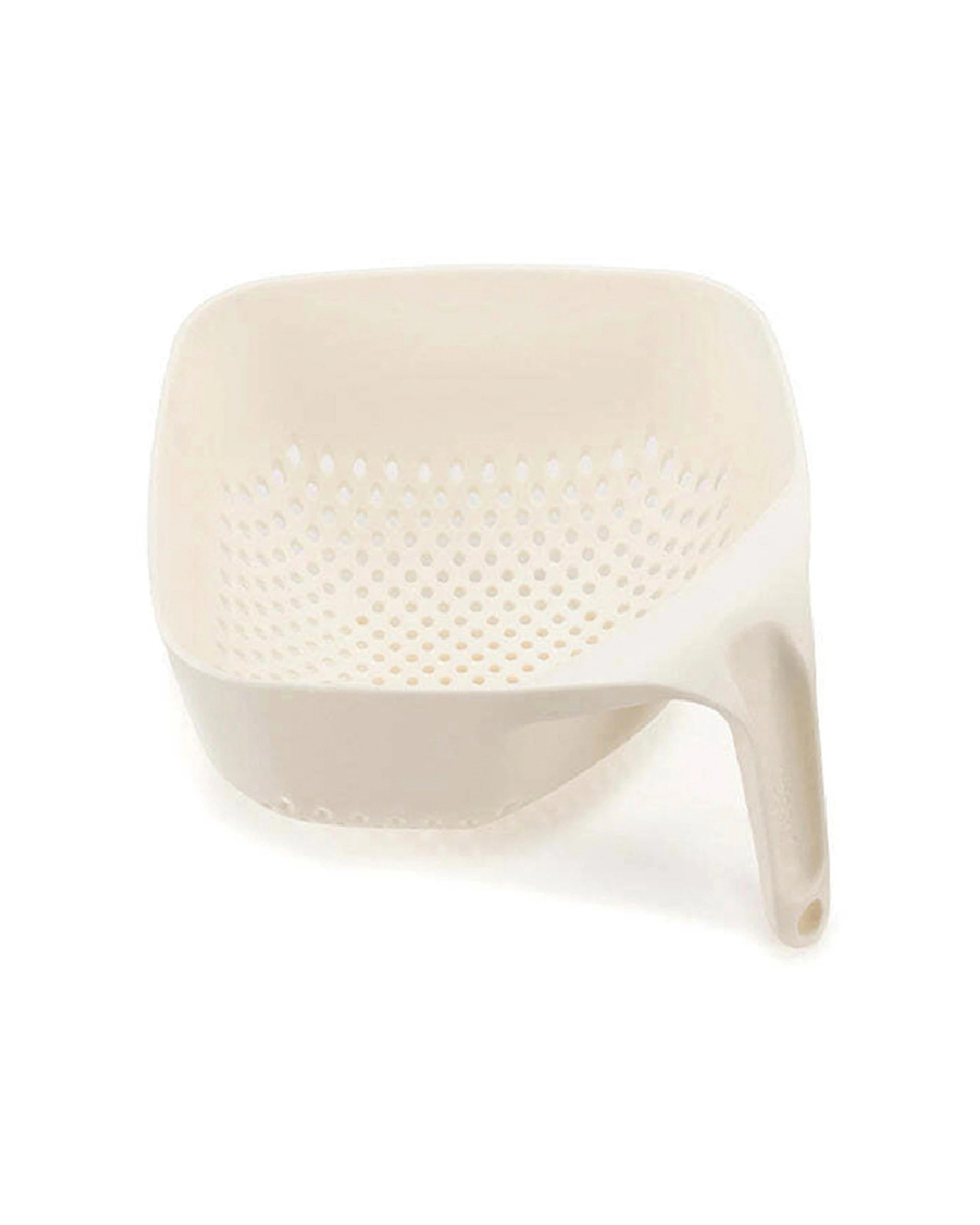 1 Joseph Joseph 19cm Square Kitchen Cooking Colanders Ergonomic Handle - White, 1 of 3
