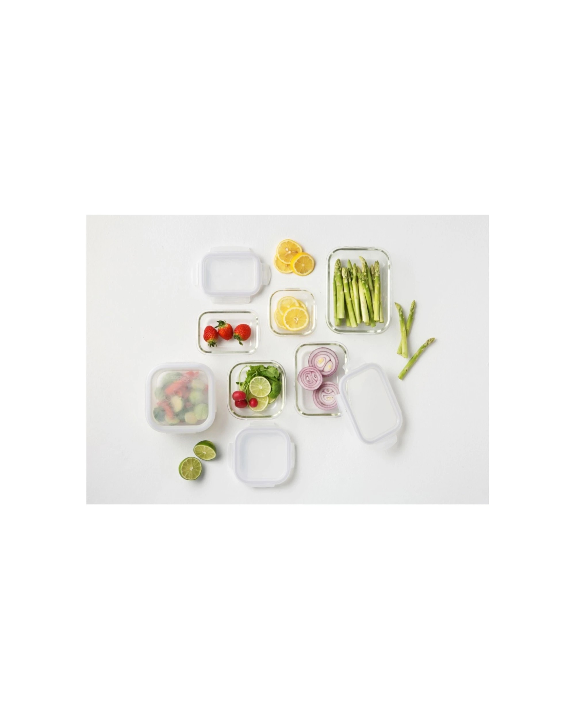 3 Lock & Lock Euro Glass Borosilicate Heat Resistant Glass Rectangular Container 630ml - Clear, 3 of 3