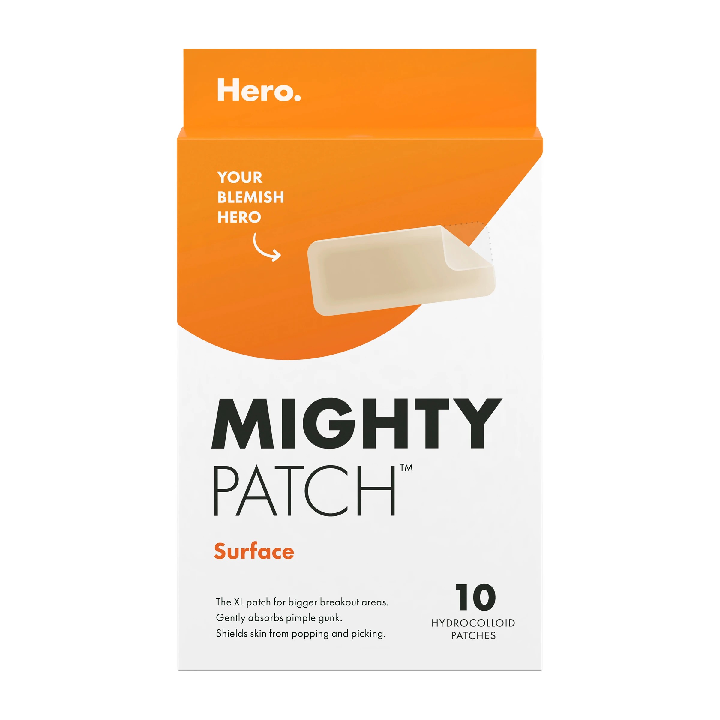 1 Hero 10 Pack Mighty Patch Surface Pimple Patches - Hydrocolloid, 1 of 10