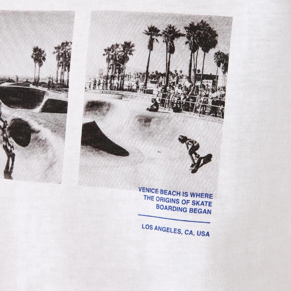 5 Short Sleeve Graphic Print T-shirt LA SKATE OF MIND WHITE, 5 of 7