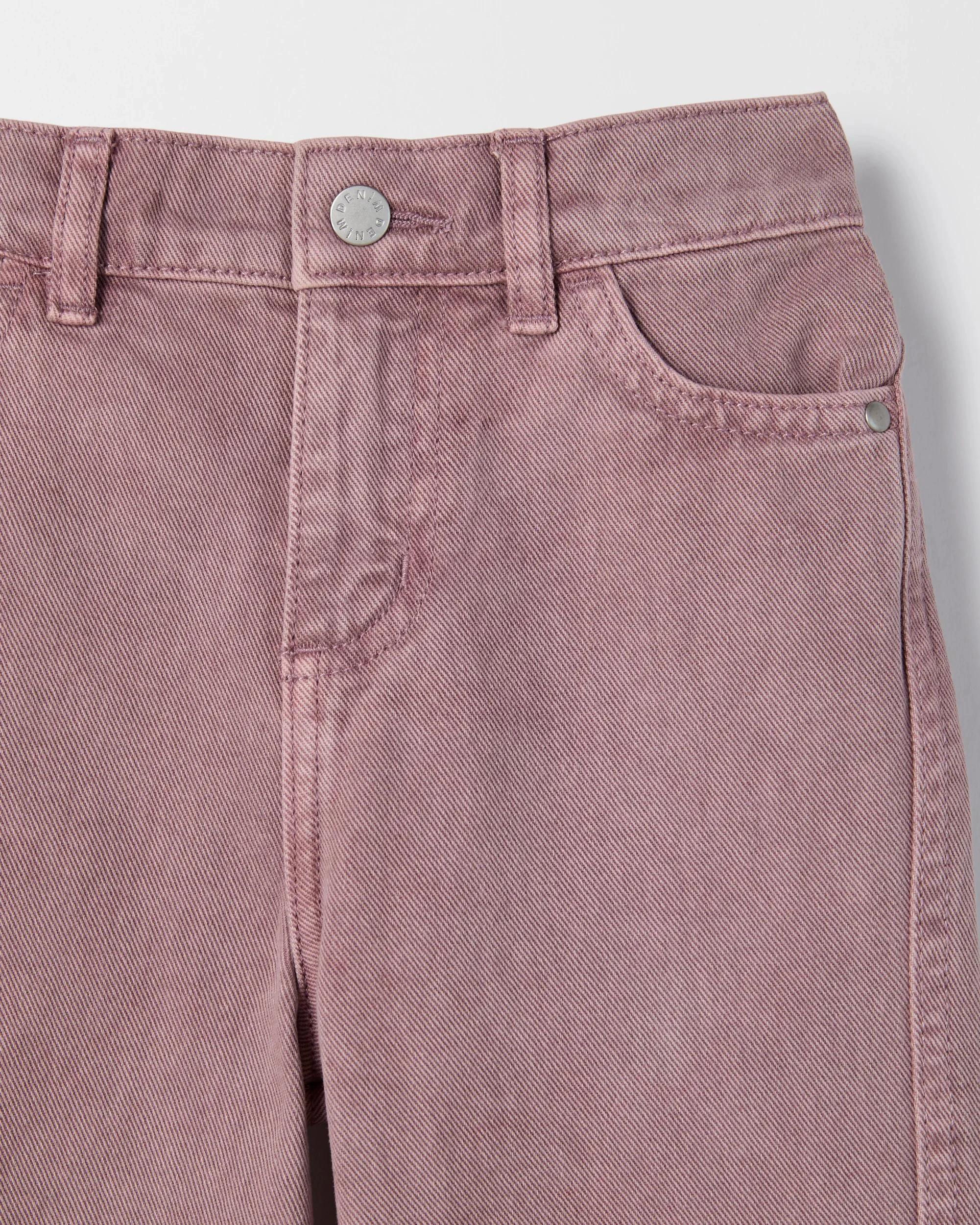 2 Target Kids Barrel Leg Denim Jeans PURPLE, 2 of 2