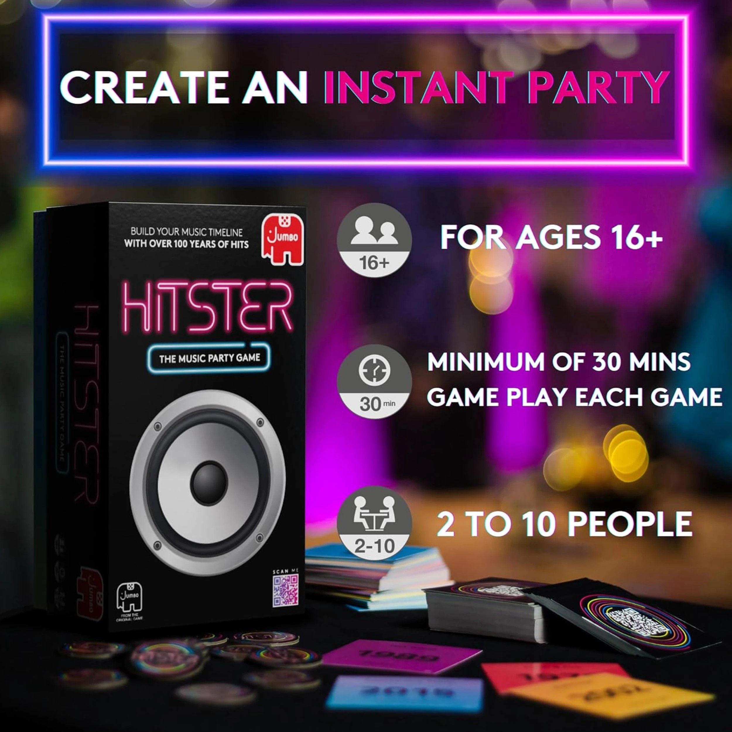 3 Hitster The Music Card Game, 3 of 3