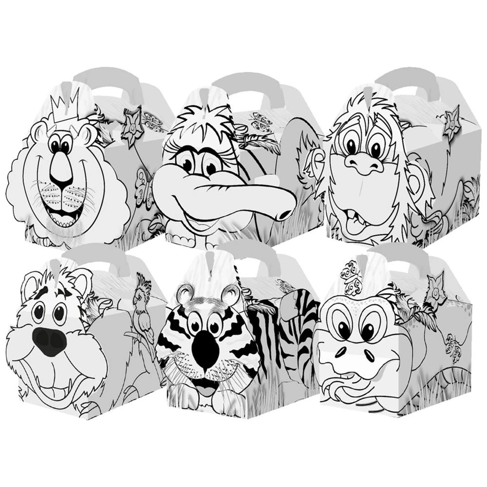9 Colpac Kids Mealbox Colour-in Jungle 25 Pack, 9 of 9
