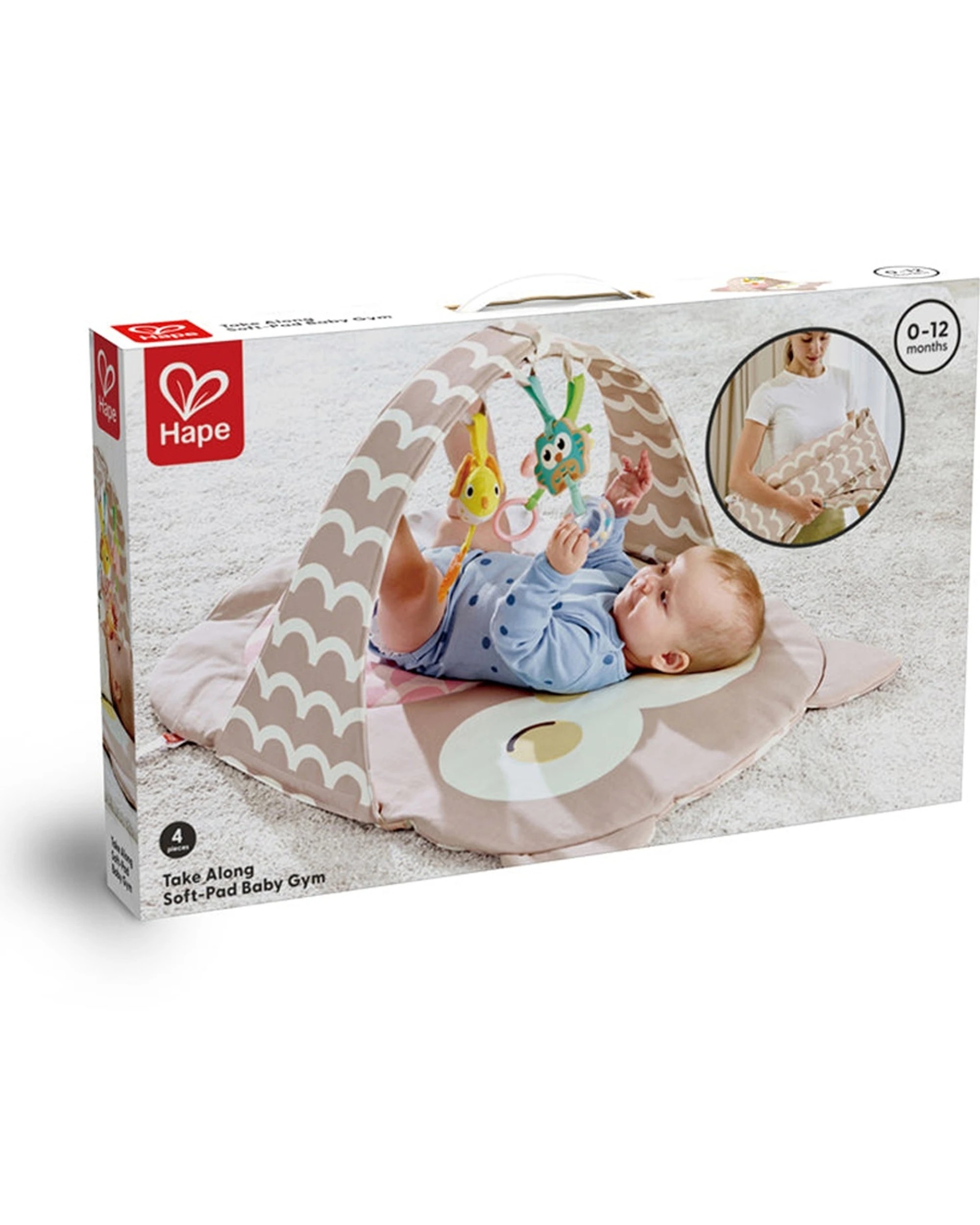 3 Hape Owl Bed Oscar Soft Cotton Play Mat With Toys - Multi, 3 of 5