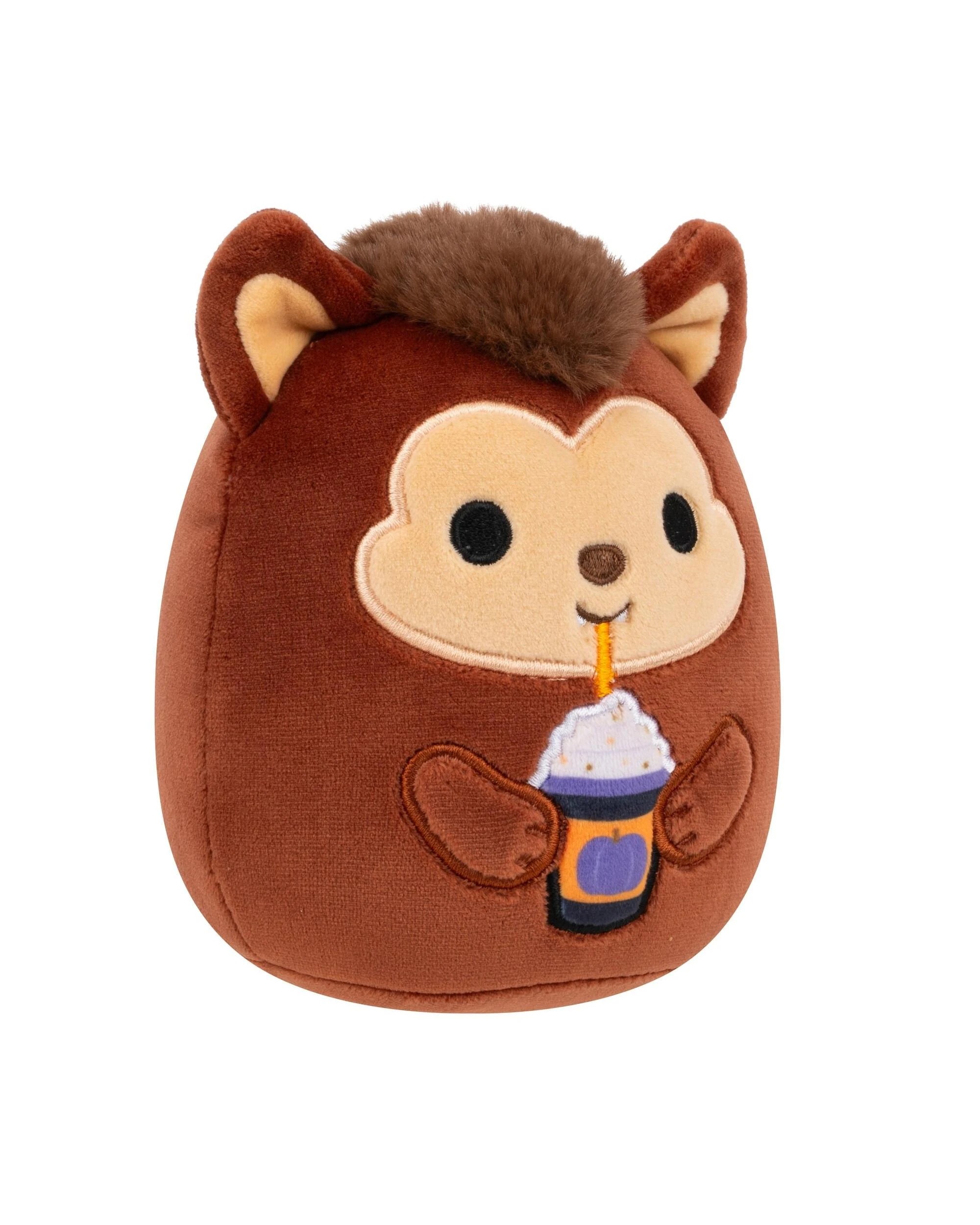 3 Squishmallows Halloween Wade the Werewolf with Frappe 5 inch Plush - Brown, 3 of 5