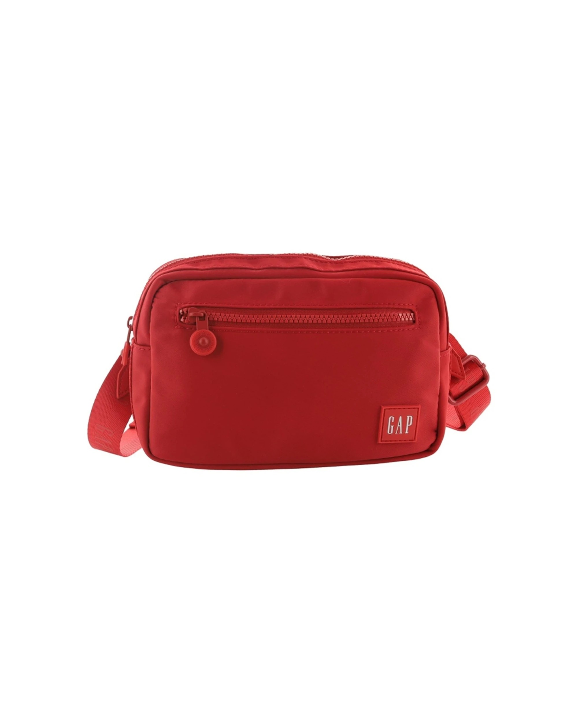 2 GAP Women's Nylon Shoulder Crossbody Bag With Secure Zip 25x19cm - Red, 2 of 6