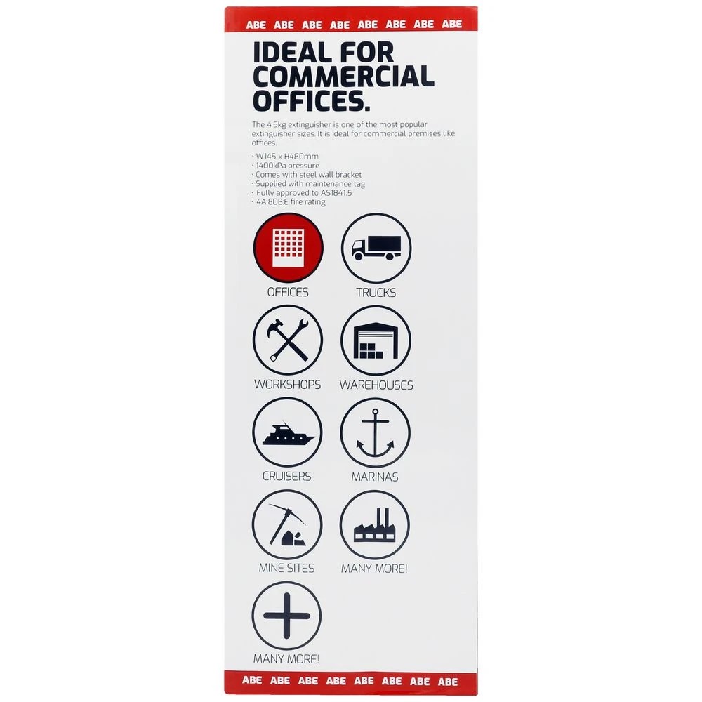4 Trafalgar Portable ABE Fire Extinguisher 4.5kg, 4 of 6