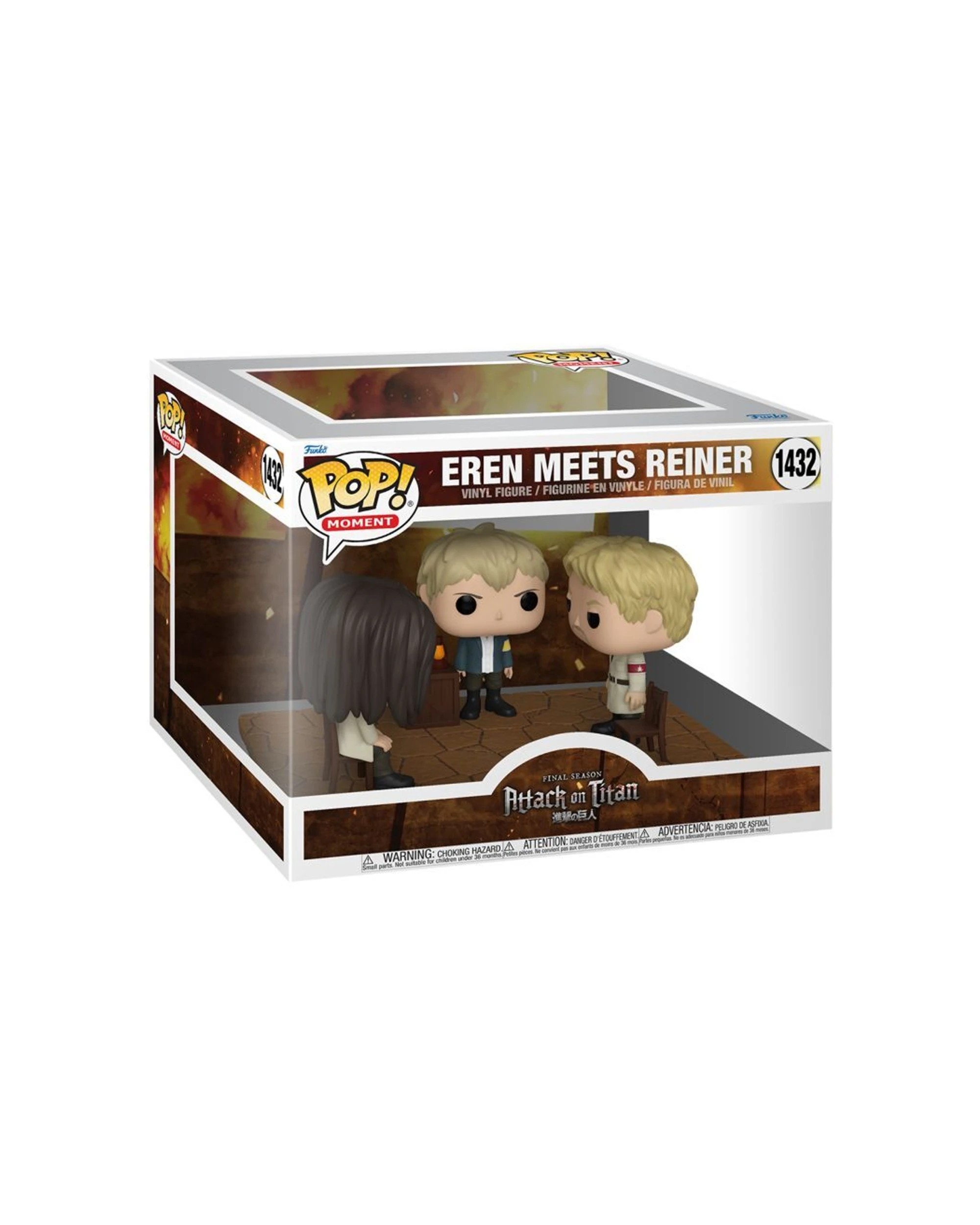 2 Funko Attack On Titan Eren Meets Reiner Pop Moment Figure Toy Vinyl Collectible
 - multi, 2 of 3