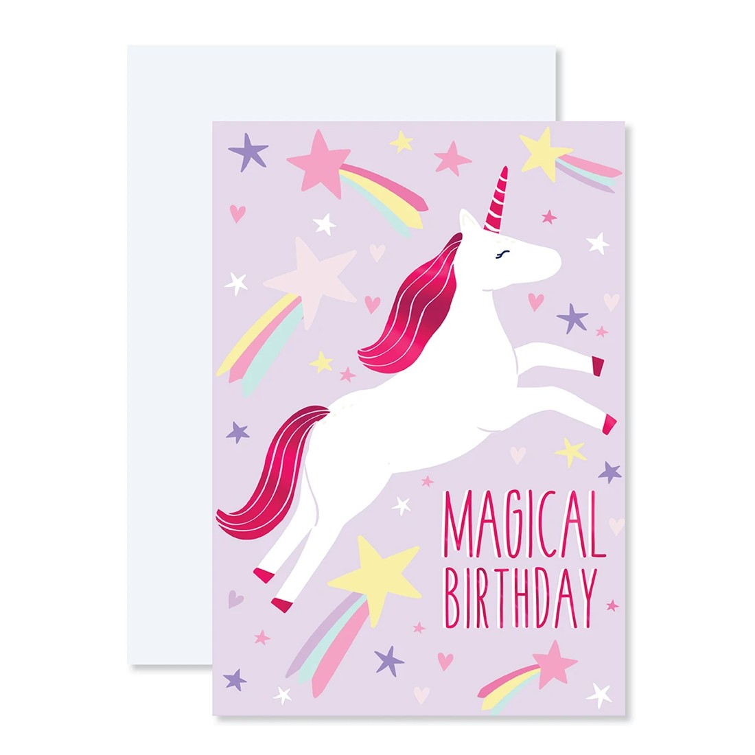 1 Connections from Hallmark Birthday Card - Unicorn, 1 of 3