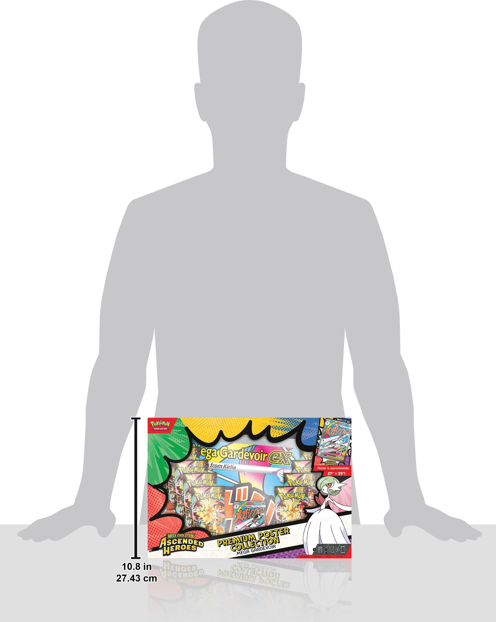 4 Pokemon Trading Card Game: Mega Evolution Ascended Heroes Premium Poster Collection - Assorted, 4 of 7