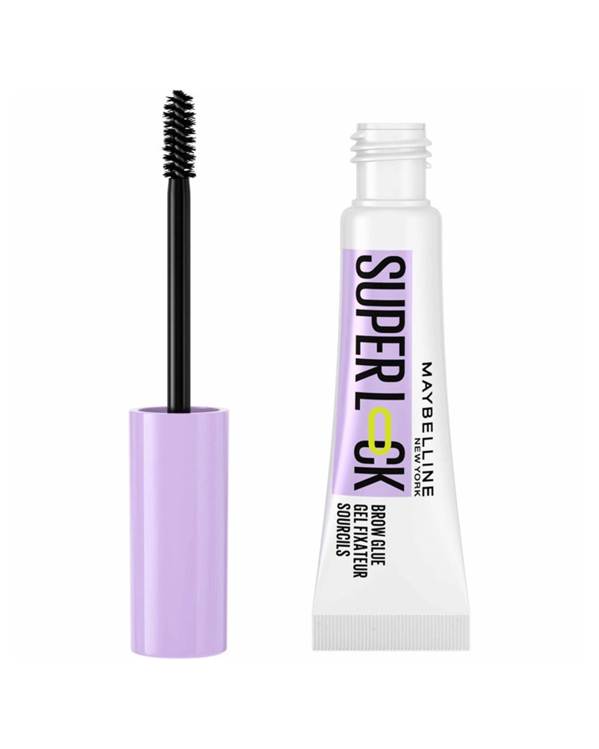 2 Maybelline Super Lock Brow Glue Clear Eyebrow Gel, 2 of 3