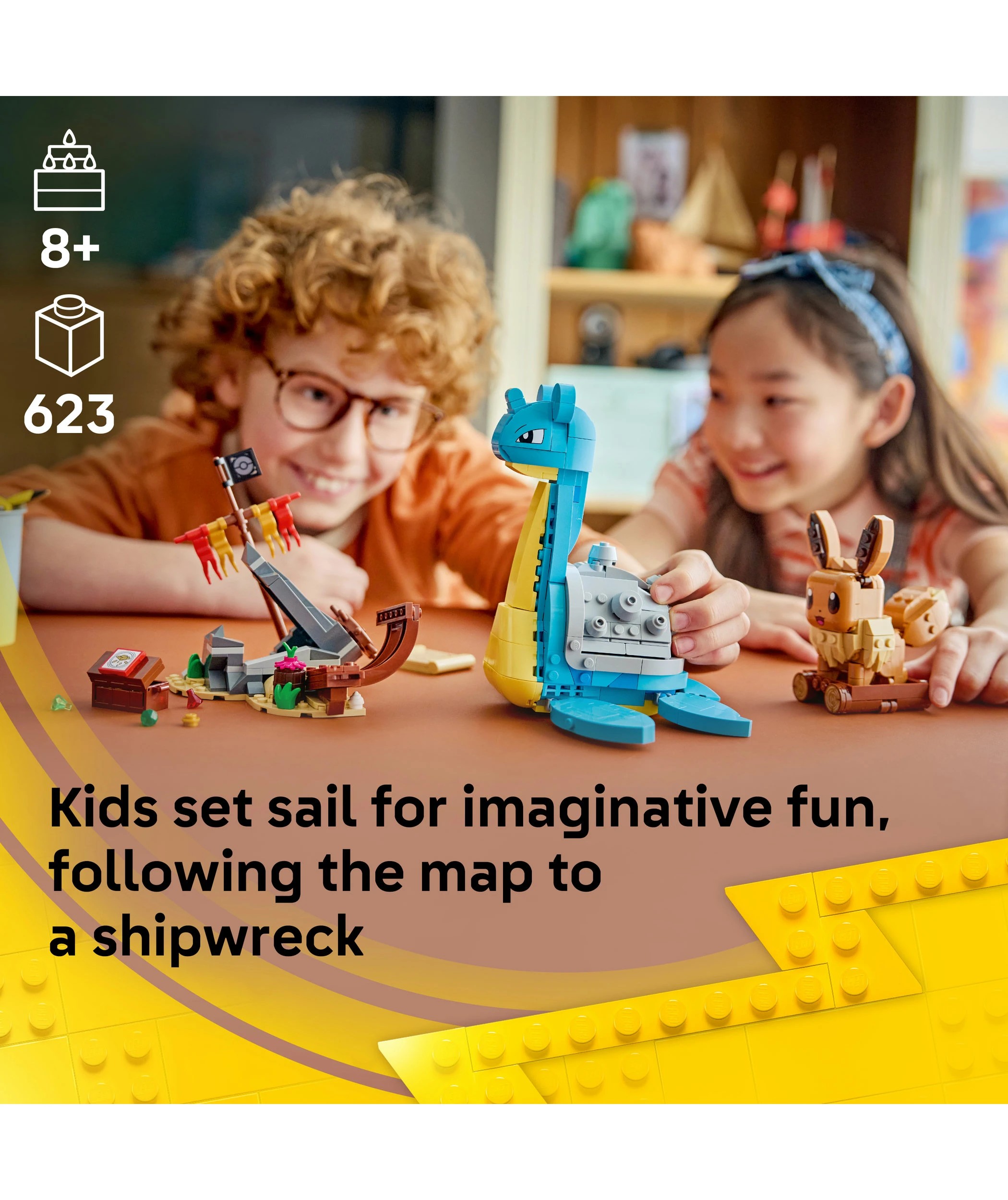 4 LEGO Pokemon SMART Play: Eevee and Lapras's Treasure Hunt 72162, 4 of 11