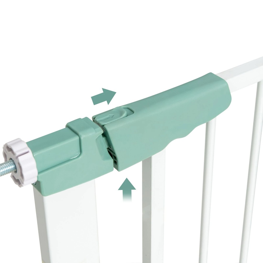 2 Costway Baby Security Gate Metal Walk Thru Pets Door, 2 of 5