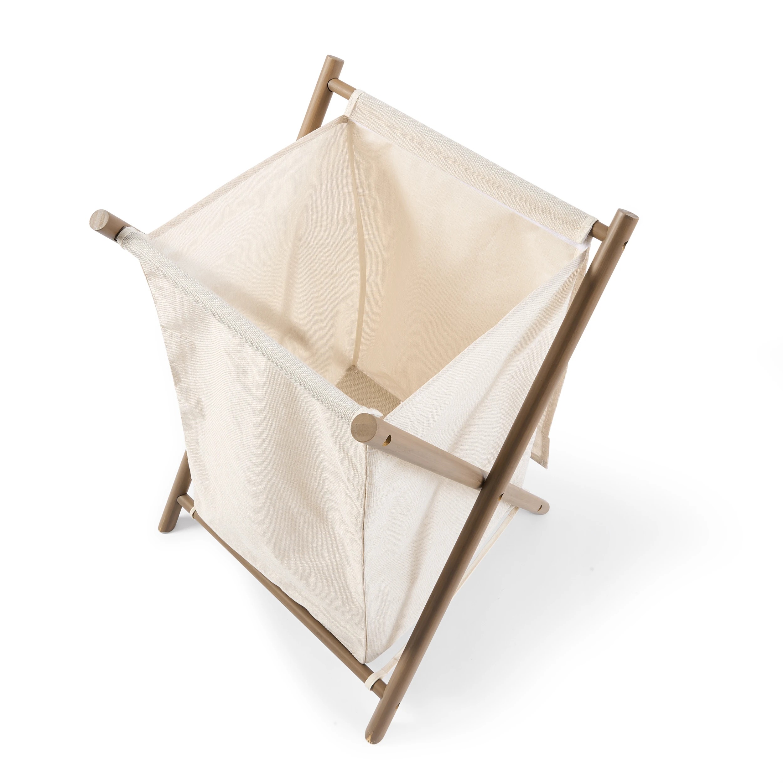 6 Linen Look Foldable Laundry Hamper, 6 of 8