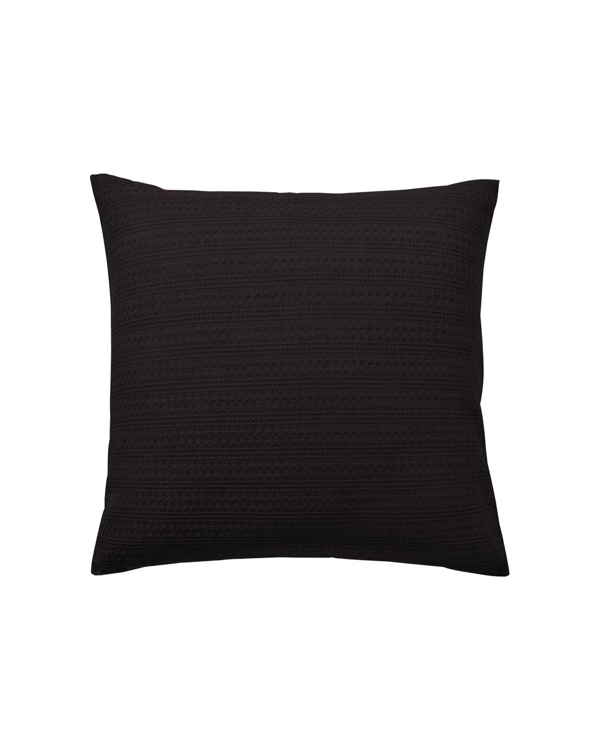 2 Bianca Kahlani Polyester European Pillowcase 65x65cm 2 Pack Chocolate - Black, 2 of 2