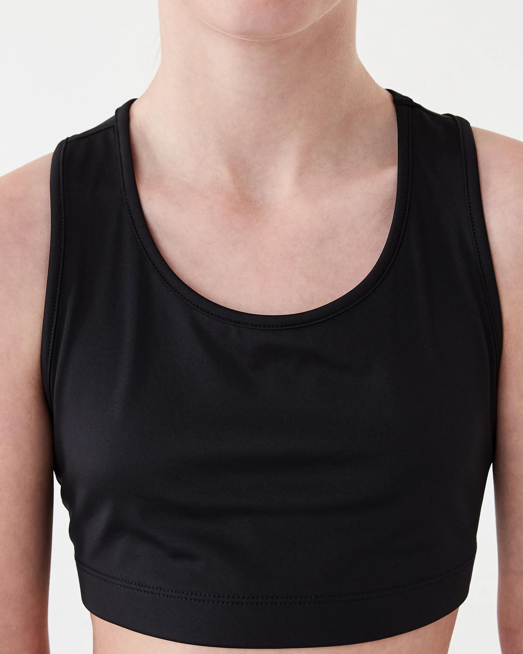 4 Active Kids Crop Top BLACK, 4 of 6