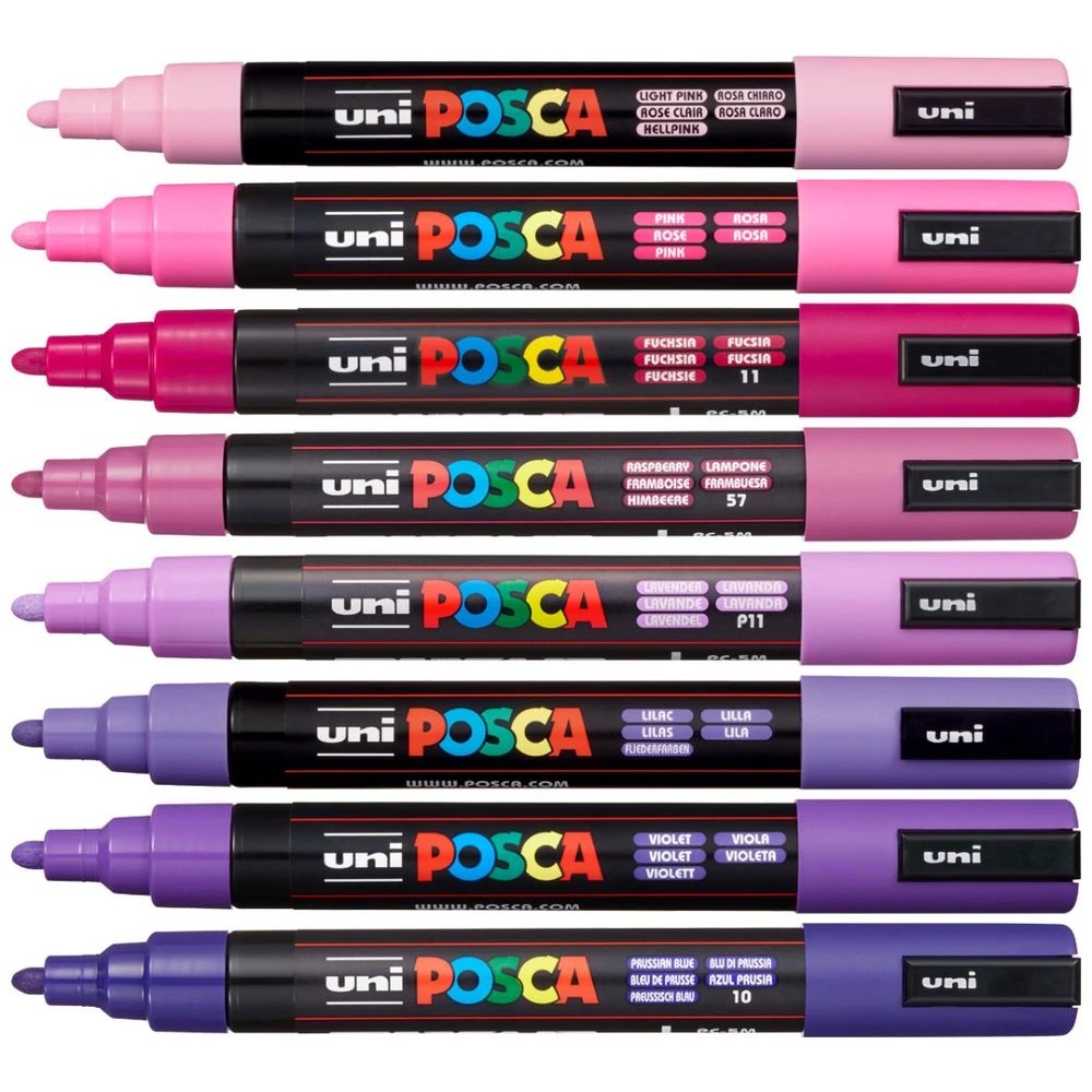 2 Posca PC-5M Paint Marker Aurora 8 Pack, 2 of 10