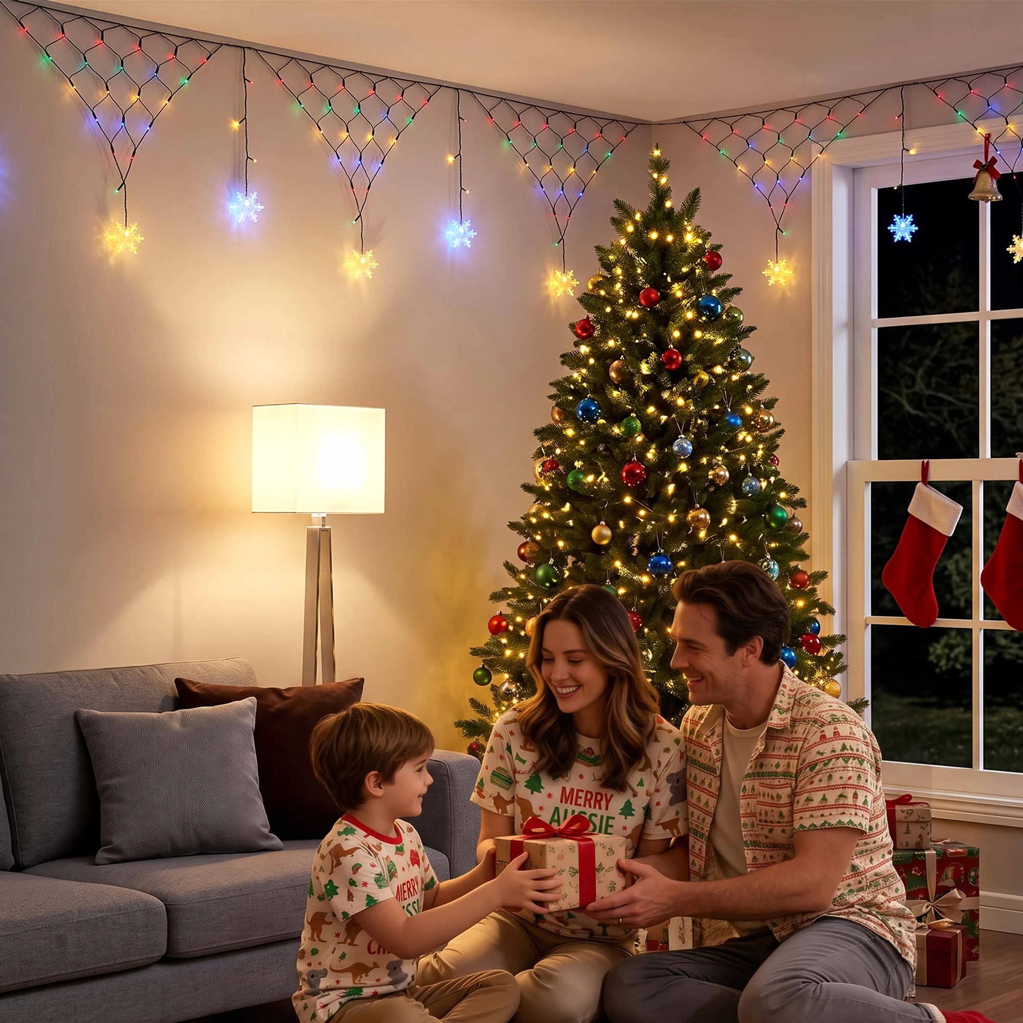 7 Jingle Jollys Christmas Lights Solar Fairy Lights Christmas Decorations 4m - Multi, 7 of 8