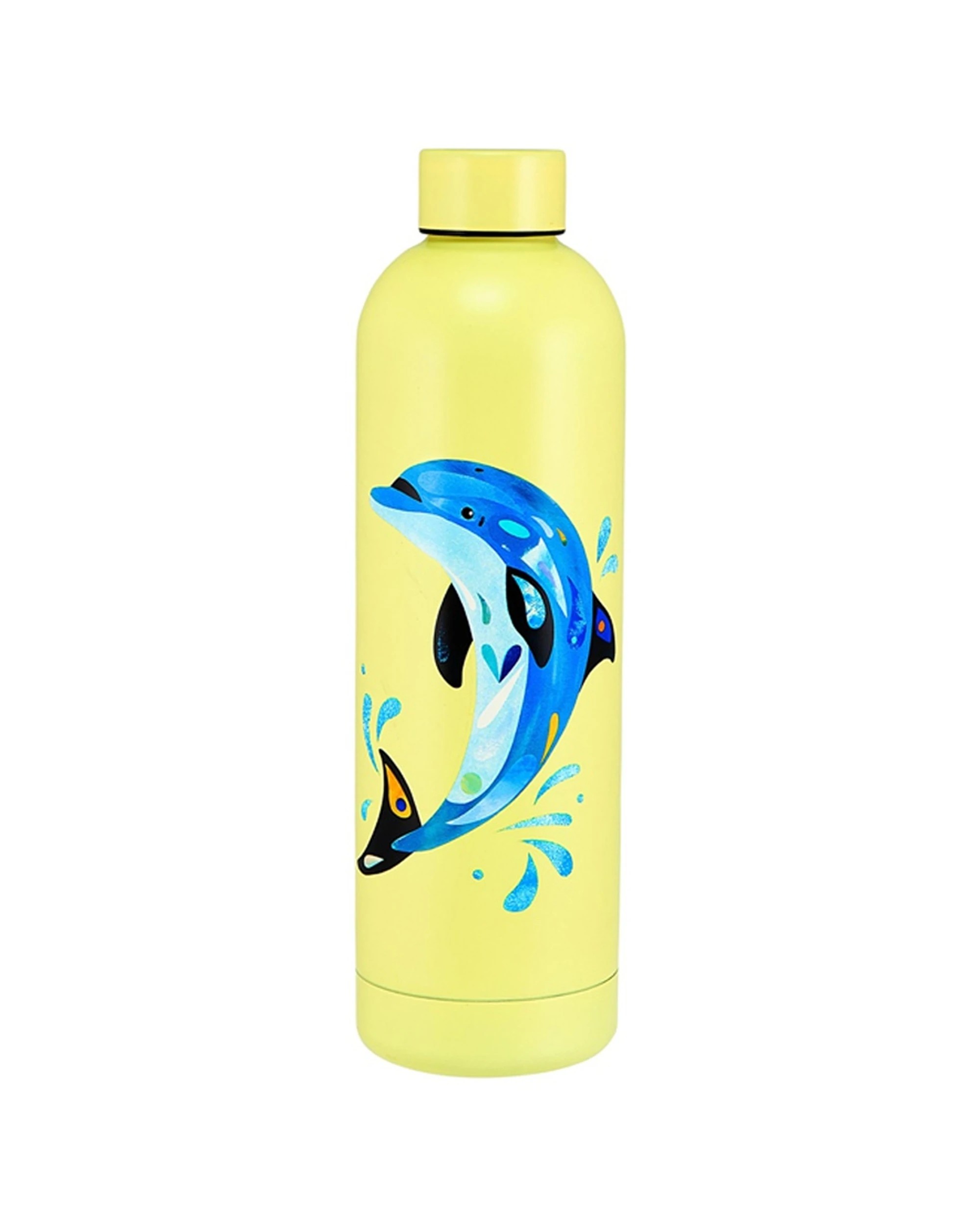 2 Maxwell & Williams 2x Pete Cromer Ozzie Ocean Insulated Bottle Set 750ml Dolphin - Yellow, 2 of 5
