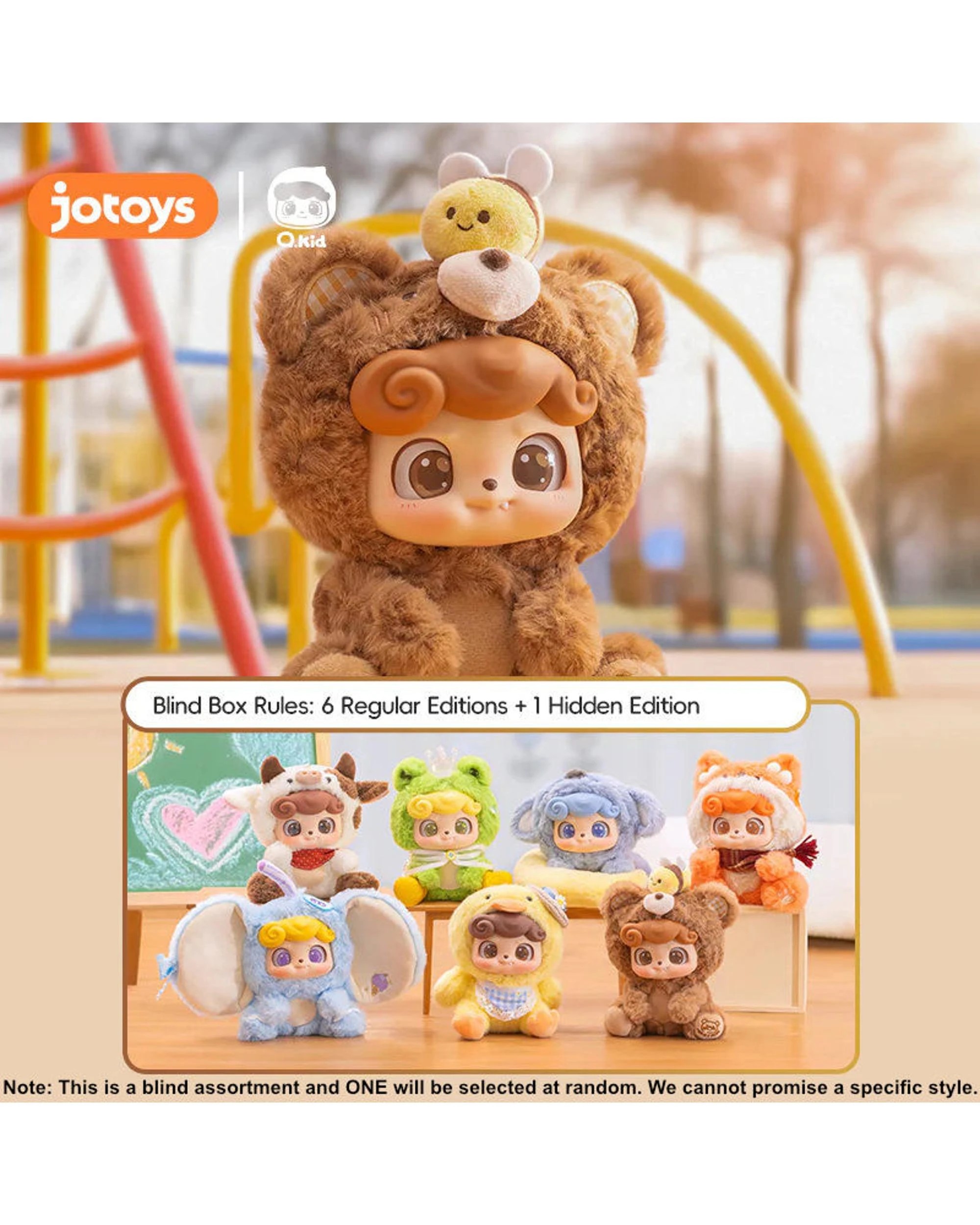4 Jotoys Q.KID Animal Preschool Plush Blind Box, 4 of 10