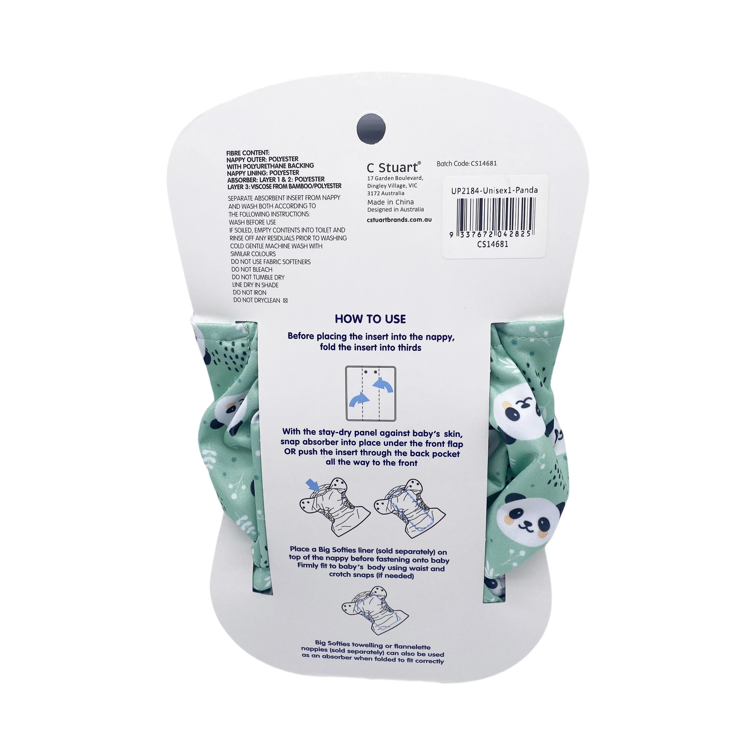 4 Big Softies Reusable Nappy With Insert Absorber, 4 of 5