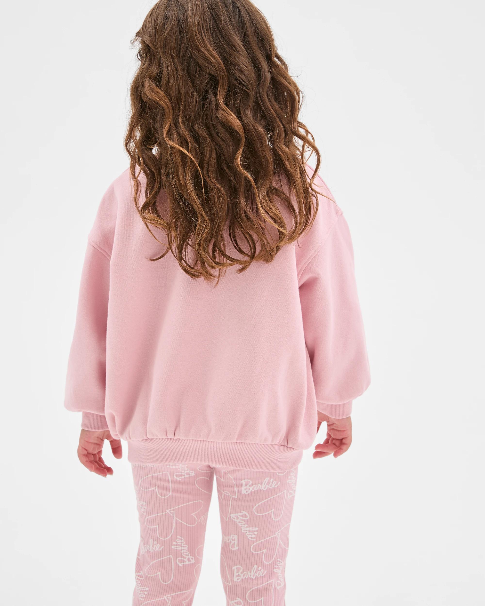4 Barbie Australian Cotton Blend Fleece Jumper PINK, 4 of 6