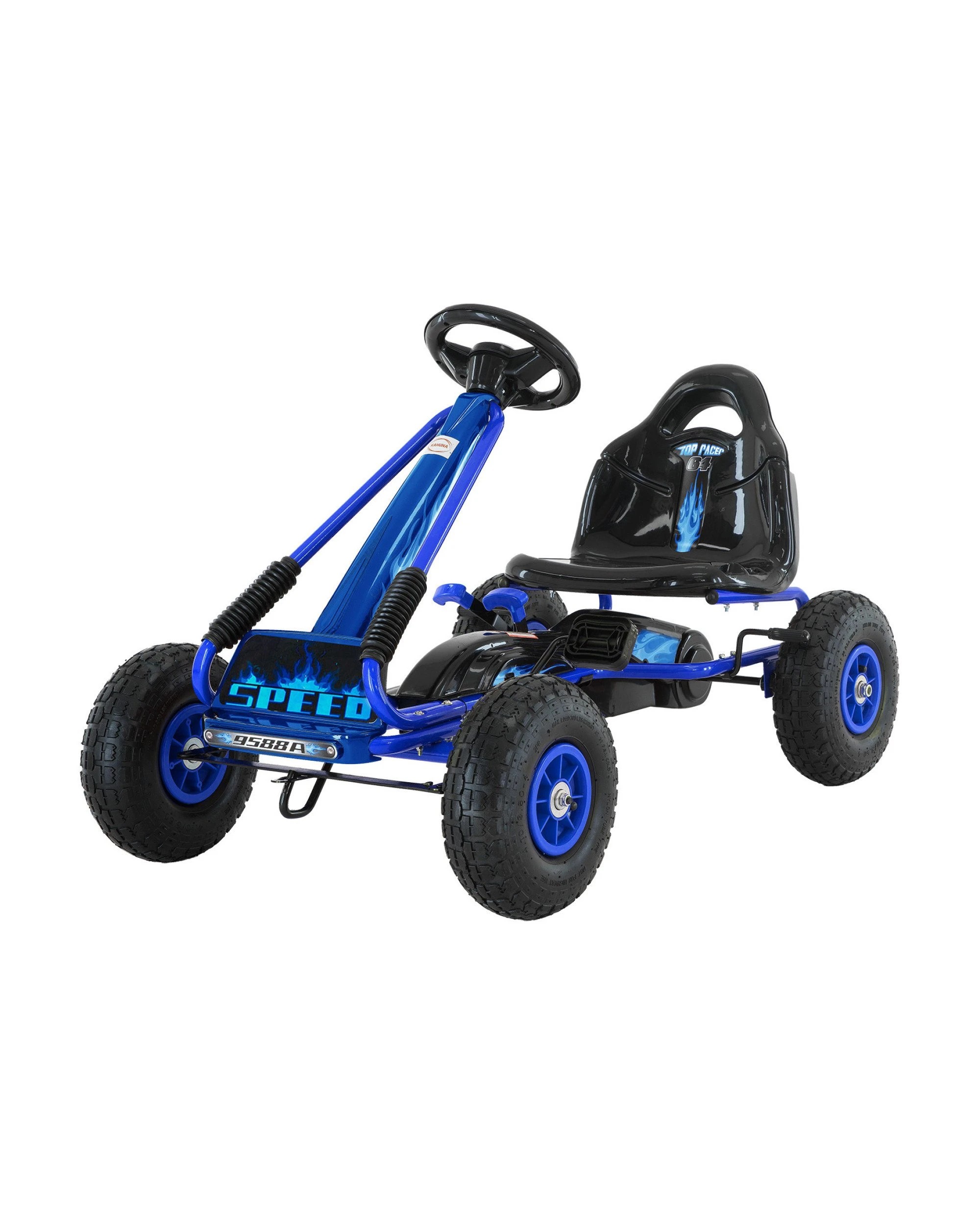 1 Kahuna G95 Kids Ride On Pedal Go Kart - Blue, 1 of 10