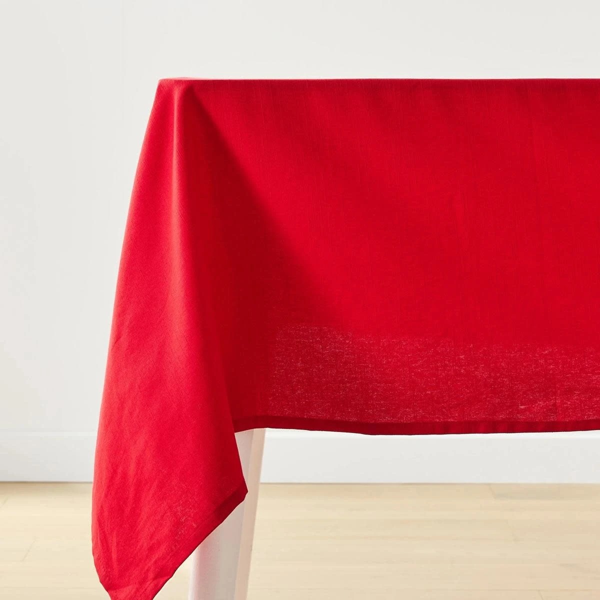3 Red Extra Large Cotton Tablecloth, 3 of 5