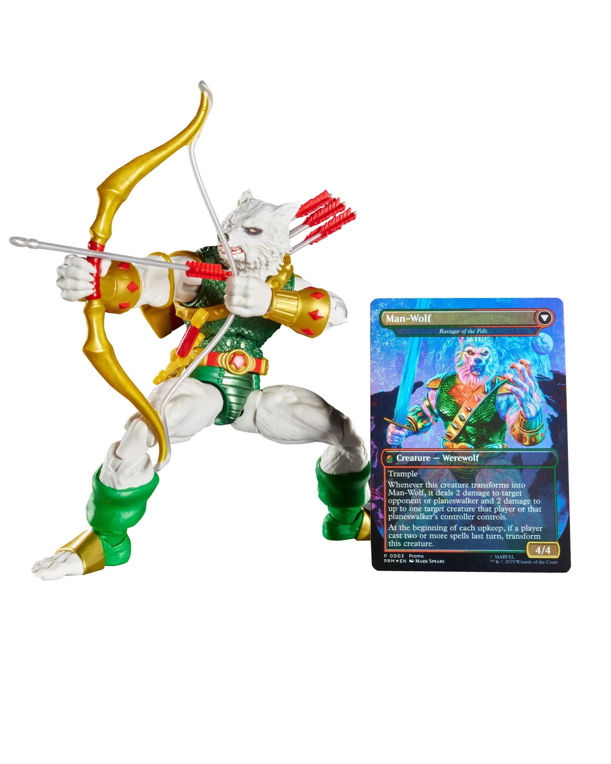 2 Marvel Legends Series Magic: The Gathering Man-Wolf, 2 of 10