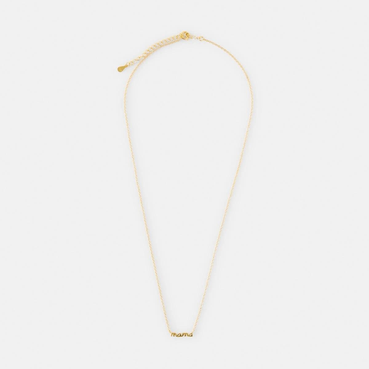 2 Mother's Day Gold Plated Sterling Silver 'Mama' Necklace Gold, 2 of 4